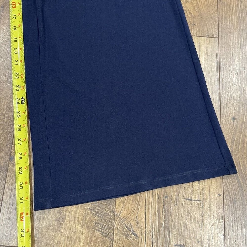Ralph Lauren Navy Sleeveless Wide-Leg Jumpsuit with White Trim - Picture 11 of 14
